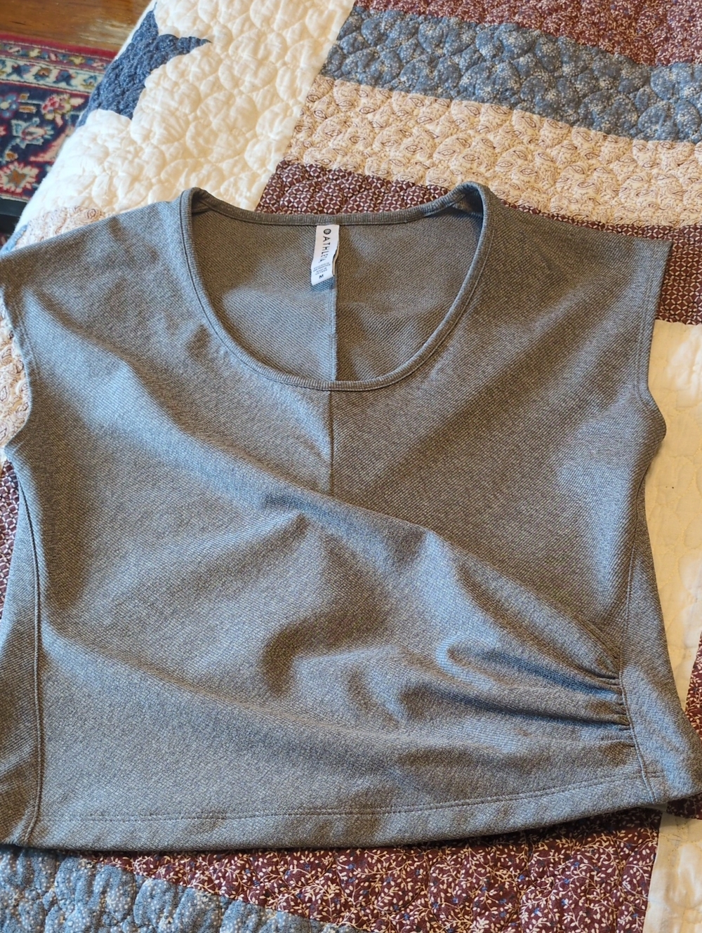 Athleta Gray Sleeveless Tank Top